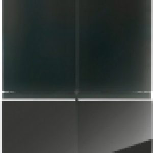 Холодильник с морозильником CT-1745 NF Black Glass 21век