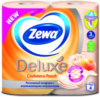 Туалетная бумага Deluxe Персик 3-слойная 21век