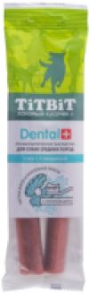 Лакомство для собак Dental+ Снек с говядиной / 14462 21век
