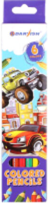 Набор цветных карандашей Машинка / DV-1073-6 21век