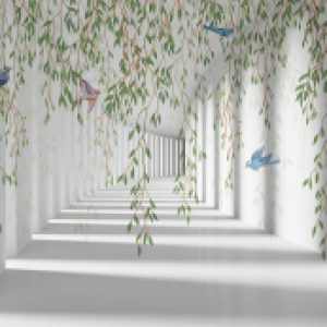 Фотообои листовые Flower Tunnel 3D 1 21век