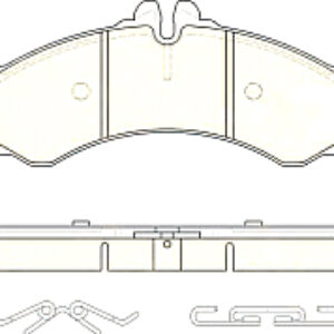 Тормозные колодки GDB1288 21век
