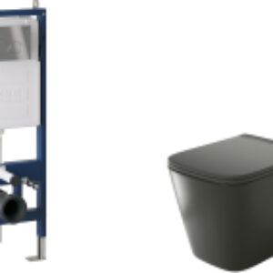 Унитаз подвесной с инсталляцией GR-4441BMS+900.K31.01.000+700.K31.01.100.100 21век