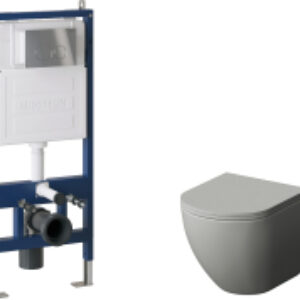 Унитаз подвесной с инсталляцией GR-4455GMS+900.K31.01.000+700.K31.01.100.100 21век