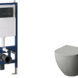 Унитаз подвесной с инсталляцией GR-4455GMS+900.K31.01.000+700.K31.03.210.210 21век