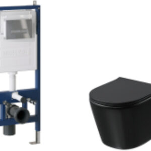 Унитаз подвесной с инсталляцией GR-4477BMSQ+900.K31.01.000+700.K31.03.100.100 21век