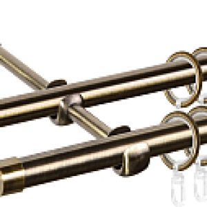 Карниз для штор Grace D16Г/16Г + заглушка Плоская 21век