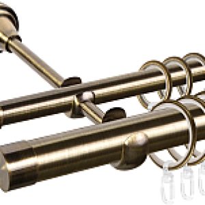 Карниз для штор Grace D25Г/16Г + заглушка Плоская 21век