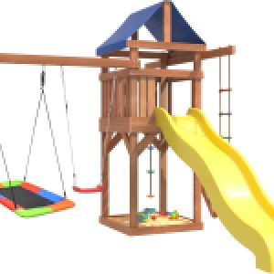 Игровой комплекс Качели лодочка и прямоугольное гнездо Лодка IgroWoods ДП-9 21век