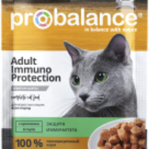 Влажный корм для кошек Immuno Protection c кроликом в соусе 21век