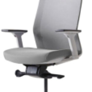 Кресло офисное J1 White Pl с подголовником и подлокотником 21век