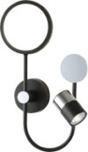 Бра LineTech FL51601/3 BK/CH 21век