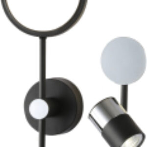 Бра LineTech FL51601/3 BK/CH 21век
