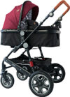 Детская универсальная коляска Lora 3 в 1 Red Black Lighthouse / 10021282055 21век