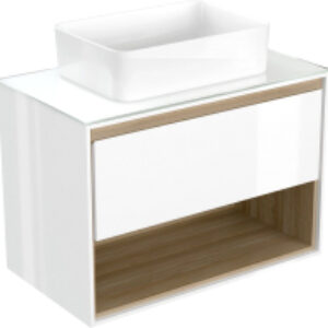 Тумба под умывальник Louna 80 / SP-SZ-LOU80-BL/Wh 21век