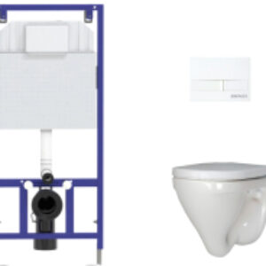 Унитаз подвесной с инсталляцией Attica SL DM ATCSLWH0104 + 525 040000 + L1 040011 21век