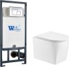 Унитаз подвесной с инсталляцией Marberg 507 + Nesenbach 004 GL-WT + Mar 507 SE-CR 21век