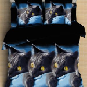 Комплект постельного белья Мако-сатин Meow Микрофибра 2.0 24619 / 92929 21век