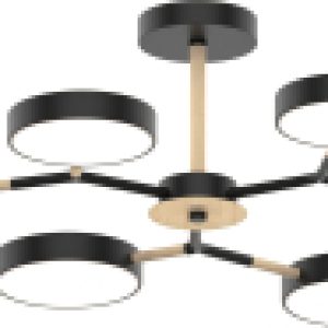 Потолочный светильник MH-3200/6 BK+Wood 21век