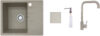 Мойка кухонная со смесителем Mila L + смеситель W4998-4 + дозатор L405-1 21век