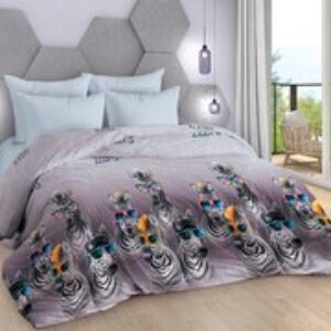 Комплект постельного белья Зебра Микс Семейный 21век