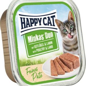 Влажный корм для кошек Minkas Duo Паштет из птицы и ягненка 21век