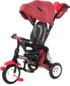 Трехколесный велосипед с ручкой Moovo Air Red Black Luxe / 10050462103 21век