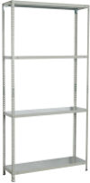 Стеллаж металлический Ms Plus-185/30-4 / 291104 21век