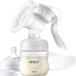 Молокоотсос ручной Natural Motion с бутылочкой для кормления / SCF430/10 21век