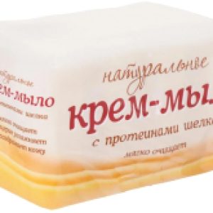Мыло твердое Натуральное крем-мыло с протеинами шелка 21век