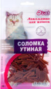 Лакомство для кошек Соломка утиная 21век
