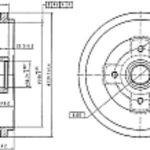 Тормозной барабан PDR1404 21век