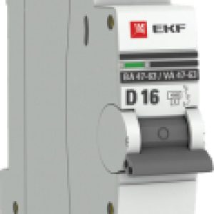 Выключатель автоматический PROxima ВА 47-63 / mcb4763-1-16D-pro 21век