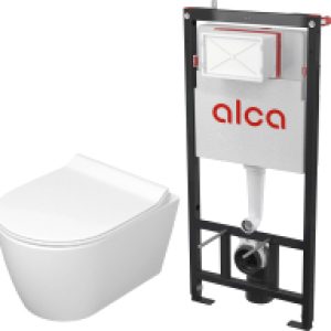 Унитаз подвесной с инсталляцией Трент R + AM101/1120 21век