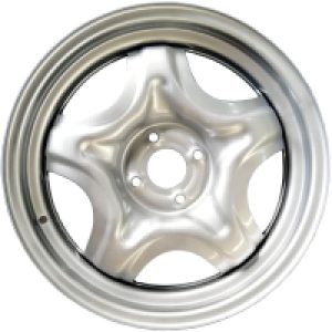 Штампованный диск Renault Sandero 16x6.5" 4x100мм DIA 60.1мм ET 37мм Серебро 21век