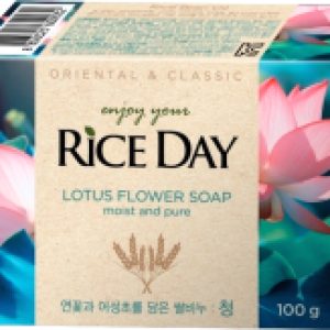 Мыло твердое Riceday Soap С экстрактом лотоса 21век