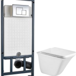 Унитаз подвесной с инсталляцией Rotbach 004 GL-WT + Marberg 507 SE 21век