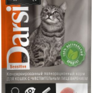 Влажный корм для кошек Sensitive С индейкой / 7803 21век