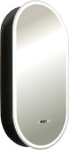 Шкаф с зеркалом для ванной Soho-Black 500x1000 / LED-00002612 21век
