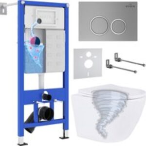 Унитаз подвесной с инсталляцией StounFix Dual Fresh 968345 21век