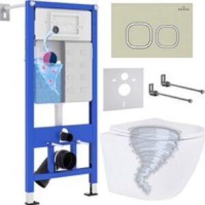 Унитаз подвесной с инсталляцией StounFix Dual Fresh 968388 21век