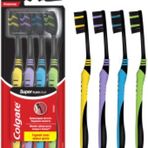 Набор зубных щеток Super Flexi Black 21век