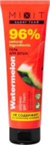 Гель для душа Super Food Освежающий с арбузом и мятой 21век