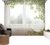 Гардины Рамка из листьев / tul_16584 21век