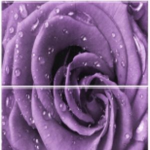 Панель ПВХ Unique Капли фиолетовые 21век