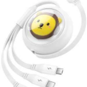 Кабель USB to Micro USB+Type-C+iP CB000063 / 662802585B 21век