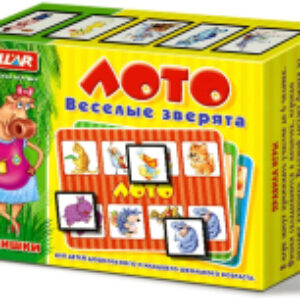 Развивающая игра Лото Веселые Зверята / 00905 21век