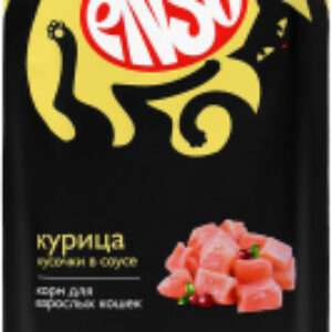 Влажный корм для кошек Кусочки в соусе курица 020/969944 21век