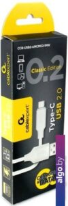 Кабель Cablexpert USB Type-A - USB Type-C CCB-USB2-AMCMO2-1MW (1 м