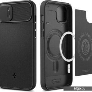Чехол для телефона Spigen Optik Armor Mag Magsafe iPhone 14 Plus Black ACS04923 (черный)